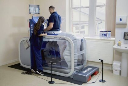 Therapy in anti-gravity treadmill