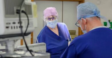 Surgical team in theatre