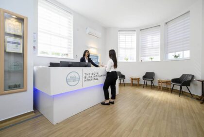 Main patient reception area