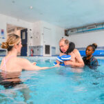 patient during hydrotherapy session