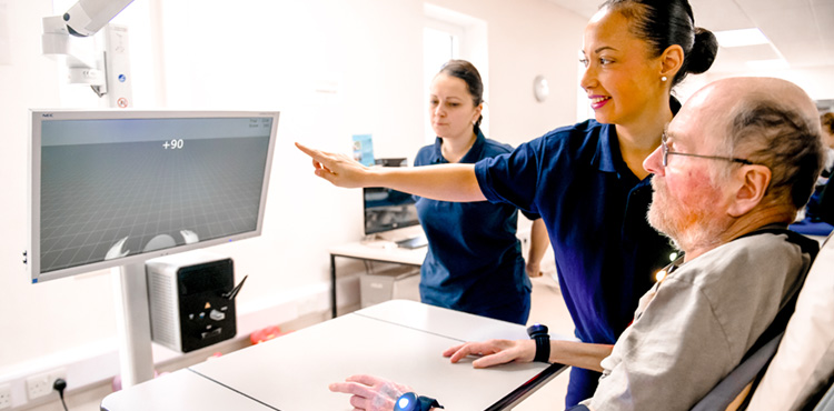 Stroke patient using Mindmotion