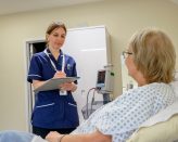 nurse taking patients notes
